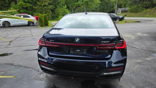 Blue 2021 BMW 750 i xDrive