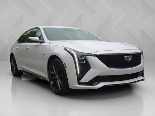 Crystal White Tricoat 2025 Cadillac CT5 Sport