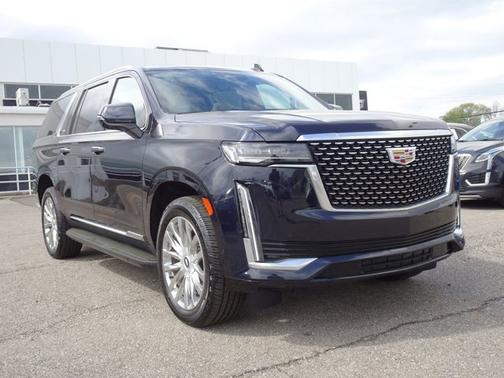 Dark Moon Blue Metallic 2021 Cadillac Escalade ESV Premium Luxury