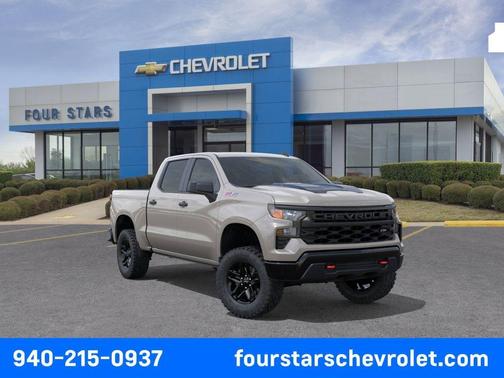 White Sand 2026 Chevrolet Silverado 1500 Custom Trail Boss