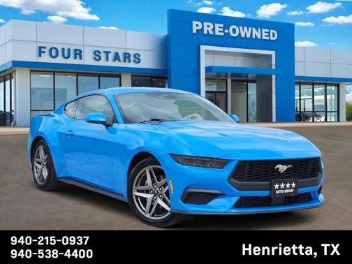 Grabber Blue 2025 Ford Mustang EcoBoost Premium
