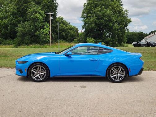 Grabber Blue 2025 Ford Mustang EcoBoost Premium
