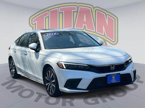 Platinum White Pearl 2024 Honda Civic EX-L