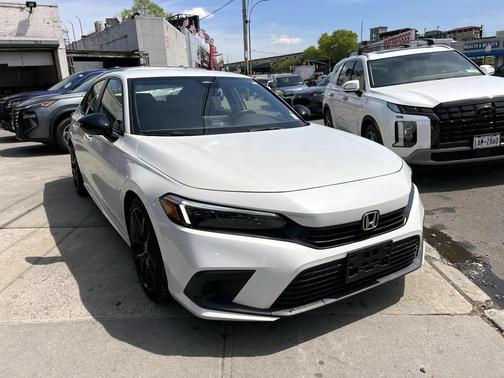 Platinum White Pearl 2024 Honda Civic Sport