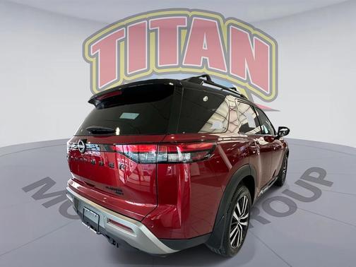 Scarlet Ember Tintcoat/Super Black 2023 Nissan Pathfinder Platinum 4WD
