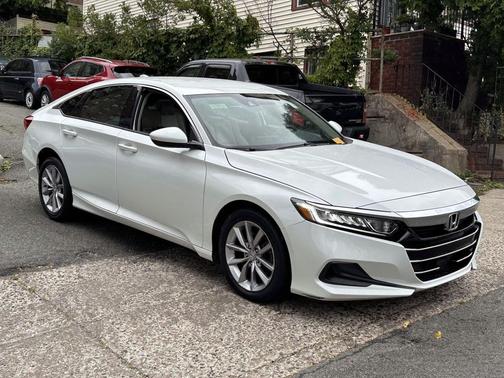 Platinum White Pearl 2021 Honda Accord LX 1.5T