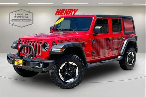 Red 2021 Jeep Wrangler Unlimited Rubicon