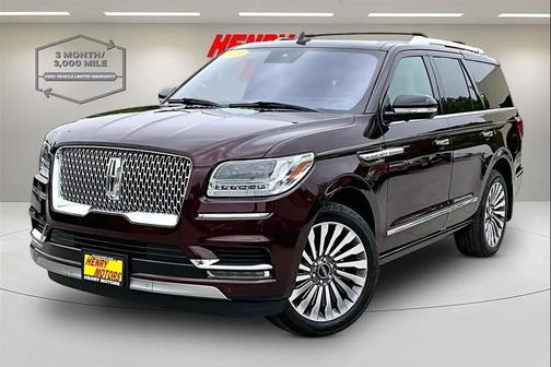 Red 2019 Lincoln Navigator Reserve