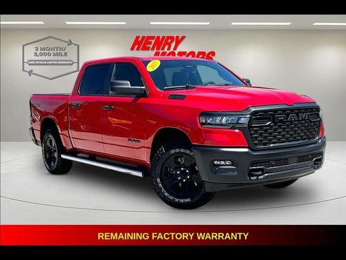 Red 2025 RAM 1500 Warlock Crew Cab 4x4 5'7' Box