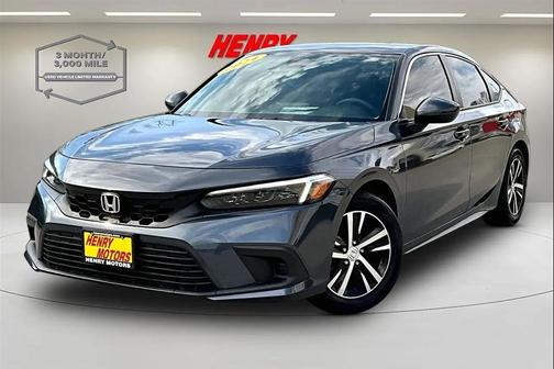 Gray 2024 Honda Civic LX