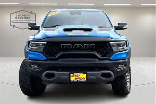 Blue 2021 RAM 1500 TRX