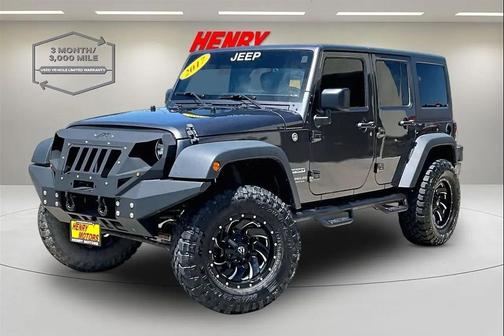 Black 2017 Jeep Wrangler Unlimited Sport