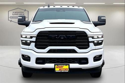 White 2026 RAM 3500 Laramie Mega Cab 4x4 6'4' Box