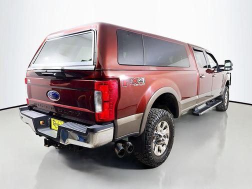 Red 2017 Ford F-250 Lariat