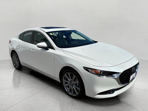 Snowflake White Pearl 2026 Mazda Mazda3 FWD w/Preferred Package