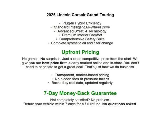 Infinite Black Metallic 2025 Lincoln Corsair Grand Touring