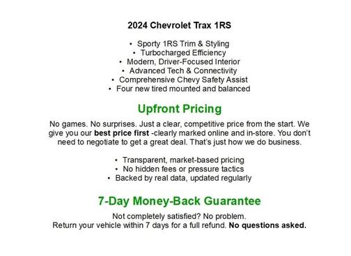 Mosaic Black Metallic 2024 Chevrolet Trax 1RS