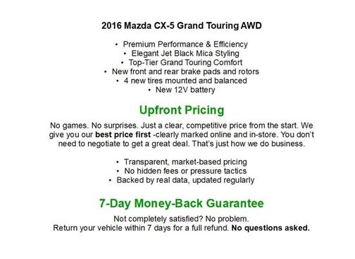 Jet Black Mica 2016 Mazda CX-5 Grand Touring