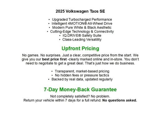 2025 Volkswagen Taos 1.5T SE