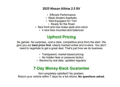 Gun Metallic 2025 Nissan Altima SV