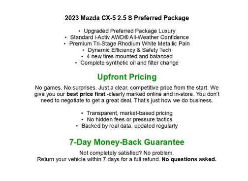 Rhodium White Metallic 2023 Mazda CX-5 2.5 S Preferred Package