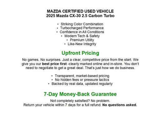 2025 Mazda CX-30 2.5 Carbon Turbo