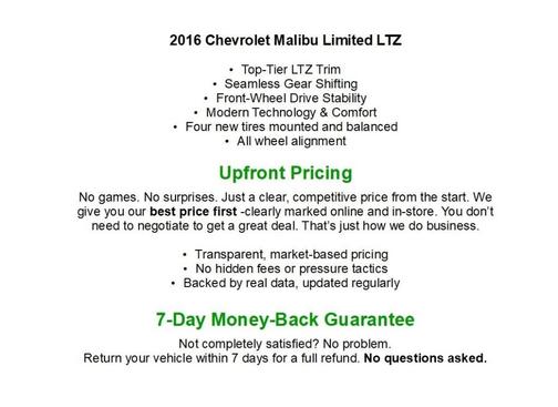 Blue Velvet Metallic 2016 Chevrolet Malibu Limited LTZ