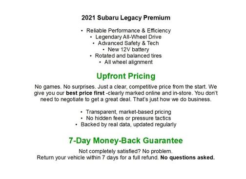 Ice Silver Metallic 2021 Subaru Legacy Premium