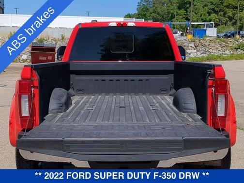 Red 2022 Ford F-350 Lariat Super Duty