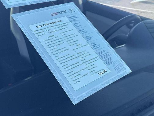 2025 Volkswagen Taos 1.5T S