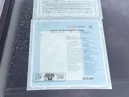 2025 Volkswagen Jetta 1.5T S