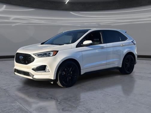 White Platinum Tri-Coat 2019 Ford Edge ST SUV