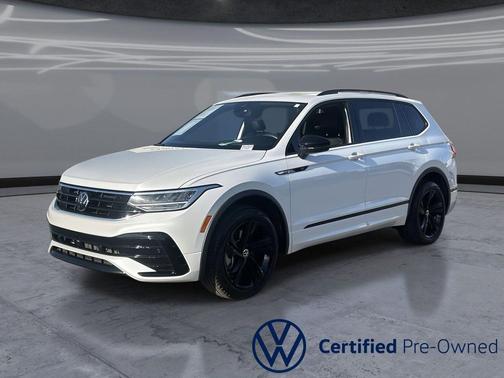 Opal White Pearl 2024 Volkswagen Tiguan 2.0T SE R-Line Black