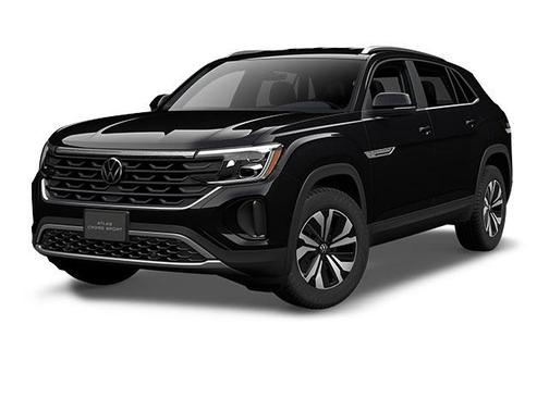 Deep Black Pearl 2024 Volkswagen Atlas Cross Sport 2.0T SE