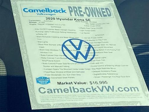 2020 Hyundai KONA SE