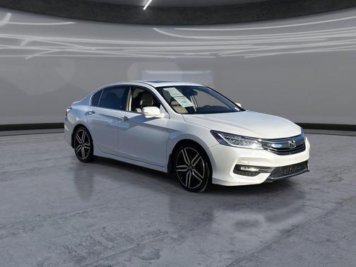 White Orchid Pearl 2017 Honda Accord Touring V6
