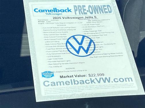 2025 Volkswagen Jetta 1.5T S