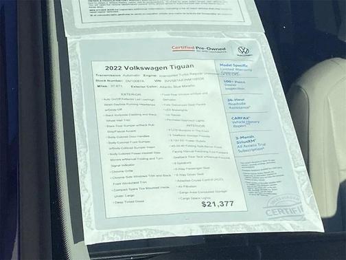 2022 Volkswagen Tiguan 2.0T SE