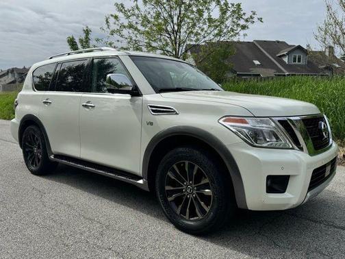 Pearl White 2017 Nissan Armada Platinum