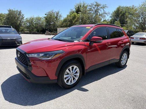 Barcelona Red Metallic 2024 Toyota Corolla Cross LE