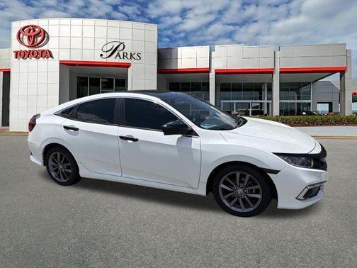 White 2021 Honda Civic EX-L