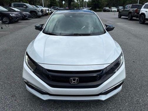 White 2021 Honda Civic EX-L