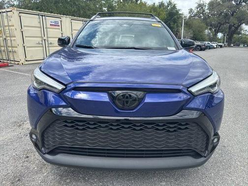 Blue 2025 Toyota Corolla Cross Hybrid XSE
