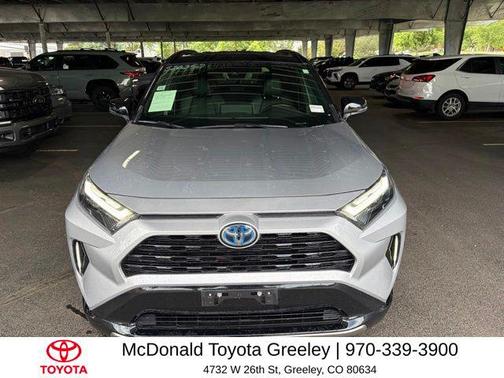 Silver Sky Metallic/Midnight Black Metallic 2022 Toyota RAV4 Hybrid SE