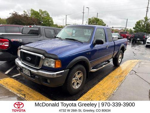 Sonic Blue Clearcoat Metallic 2004 Ford Ranger XLT SuperCab