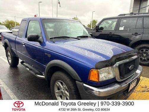Sonic Blue Clearcoat Metallic 2004 Ford Ranger XLT SuperCab
