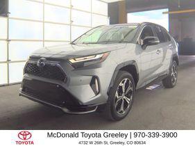 Silver Sky Metallic/Midnight Black Metallic 2022 Toyota RAV4 Prime XSE