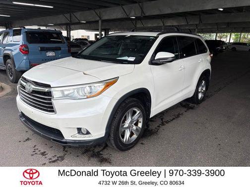 Blizzard Pearl 2015 Toyota Highlander Limited