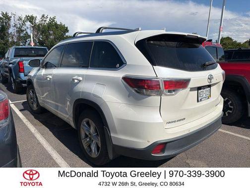 Blizzard Pearl 2015 Toyota Highlander Limited