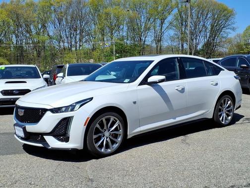 Crystal White Tricoat 2023 Cadillac CT5 Sport